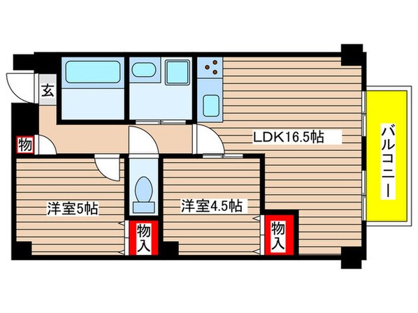 クロックタワー植田の物件間取画像